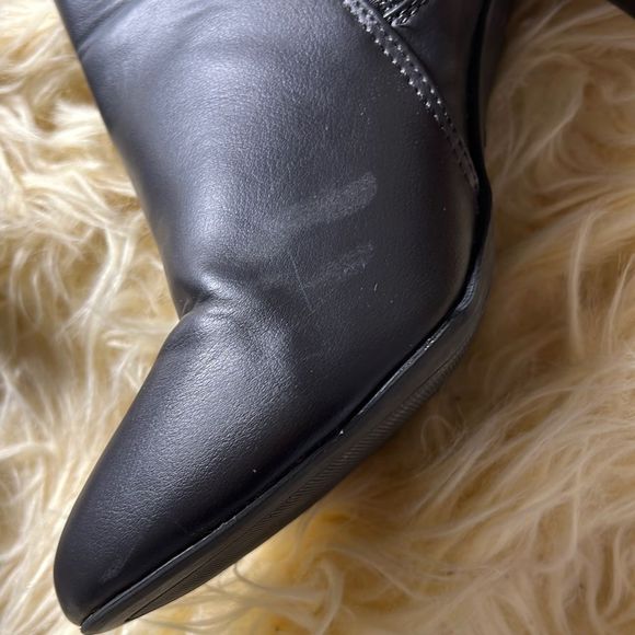 Karen Scott Faux Leather boots size 8 dark gray - Picture 4 of 9